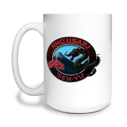 HHC, USARJ 15 oz White Ceramic Mug - USARJ_D