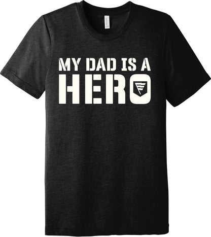 Emblem Comfort Unisex Triblend SS Tee - My Dad is a Hero