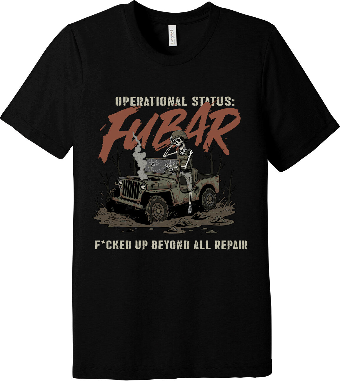 Emblem Comfort Unisex Triblend SS Tee - FUBAR