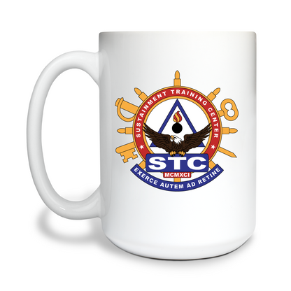 Sustainment Training Center Fundraising Collection 15 oz White Ceramic Mug - thBZTE