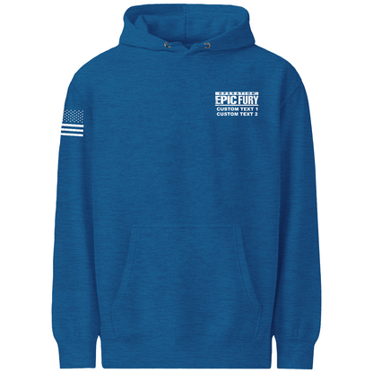 CUSTOM Operation Epic Fury Comfort Unisex Hooded Sweatshirt - Supersonic
