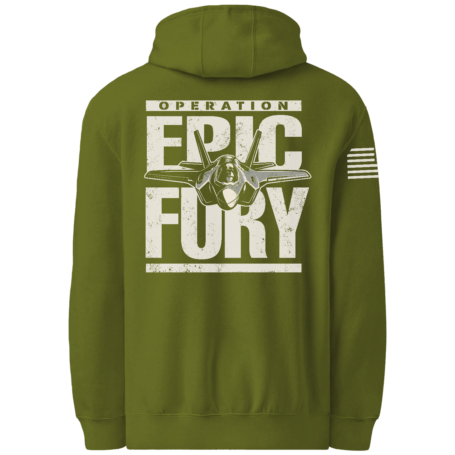 Operation Epic Fury Comfort Unisex Hooded Sweatshirt - Plane
