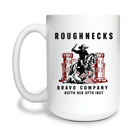Bravo Company 837th BEB 37th IBCT 15 oz White Ceramic Mug - EMEkaq