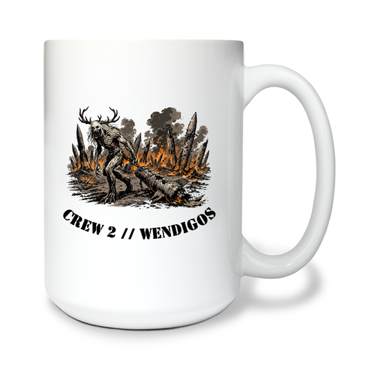 Crew 2 // Wendigos 15 oz White Ceramic Mug - DzAGJb