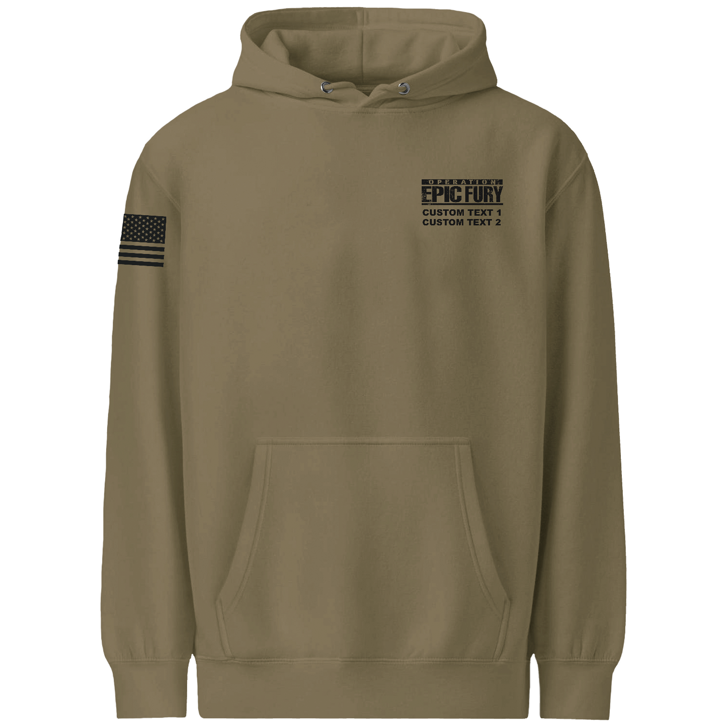 CUSTOM Operation Epic Fury Comfort Unisex Hooded Sweatshirt - Eagle