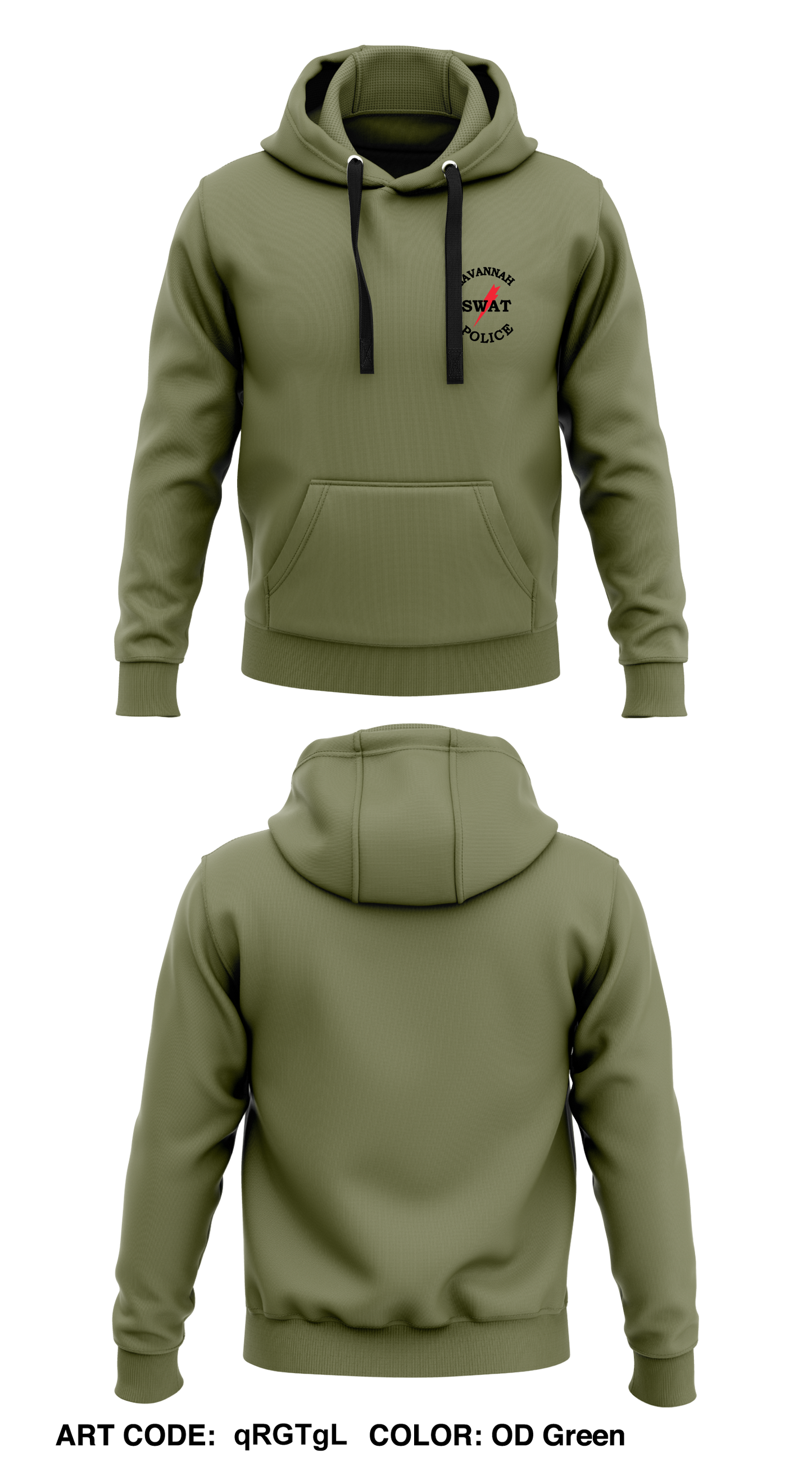 Savannah SWAT Core Men's Hooded Performance Sweatshirt - qRGTgL