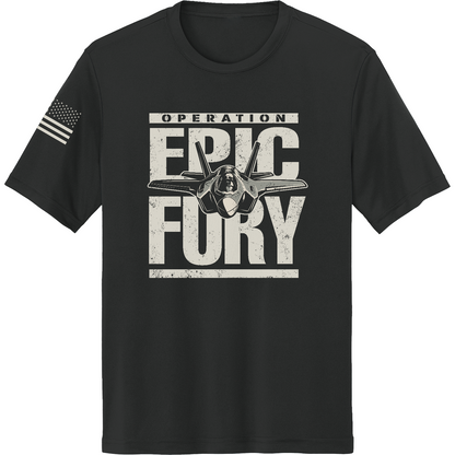 Operation Epic Fury Hi-Tech SS Performance Tee - Plane