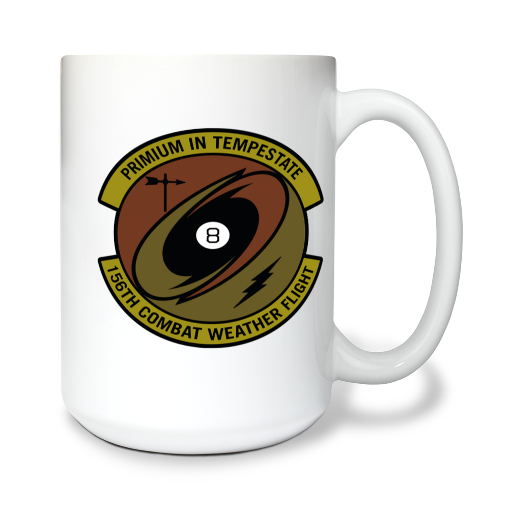 156th Combat Weather Flight 15 oz White Ceramic Mug - z359Ku