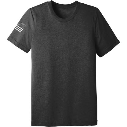 Emblem Basics Comfort Unisex Triblend SS Tee - White Flag