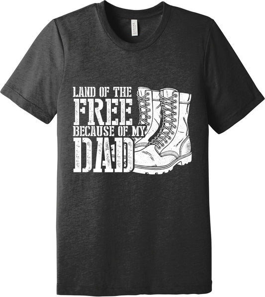 Emblem Comfort Unisex Triblend SS Tee - Because of Dad