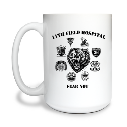 11th Field Hospital 15 oz White Ceramic Mug - yrYfTG
