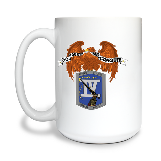 4th REG, BTD 15 oz White Ceramic Mug - h8qyqL