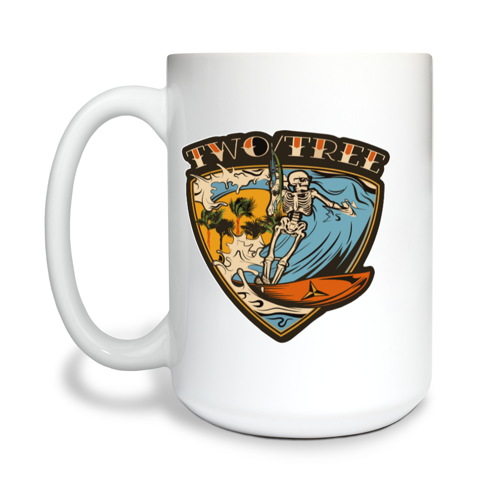 Island Warriors 15 oz White Ceramic Mug - zxUsWR