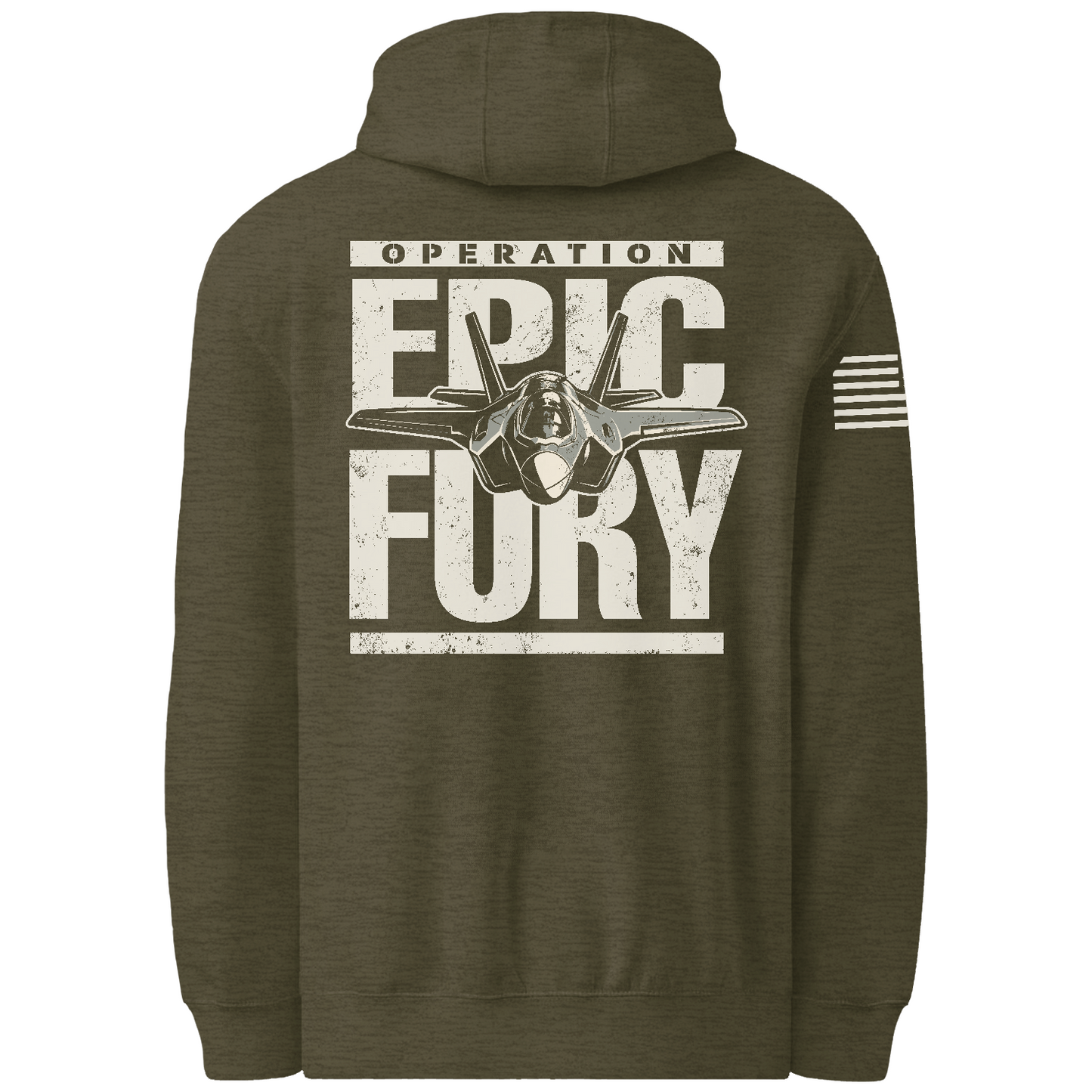 Operation Epic Fury Comfort Unisex Hooded Sweatshirt - Plane