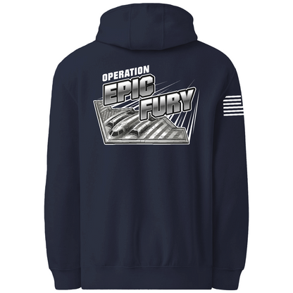 CUSTOM Operation Epic Fury Comfort Unisex Hooded Sweatshirt - Supersonic