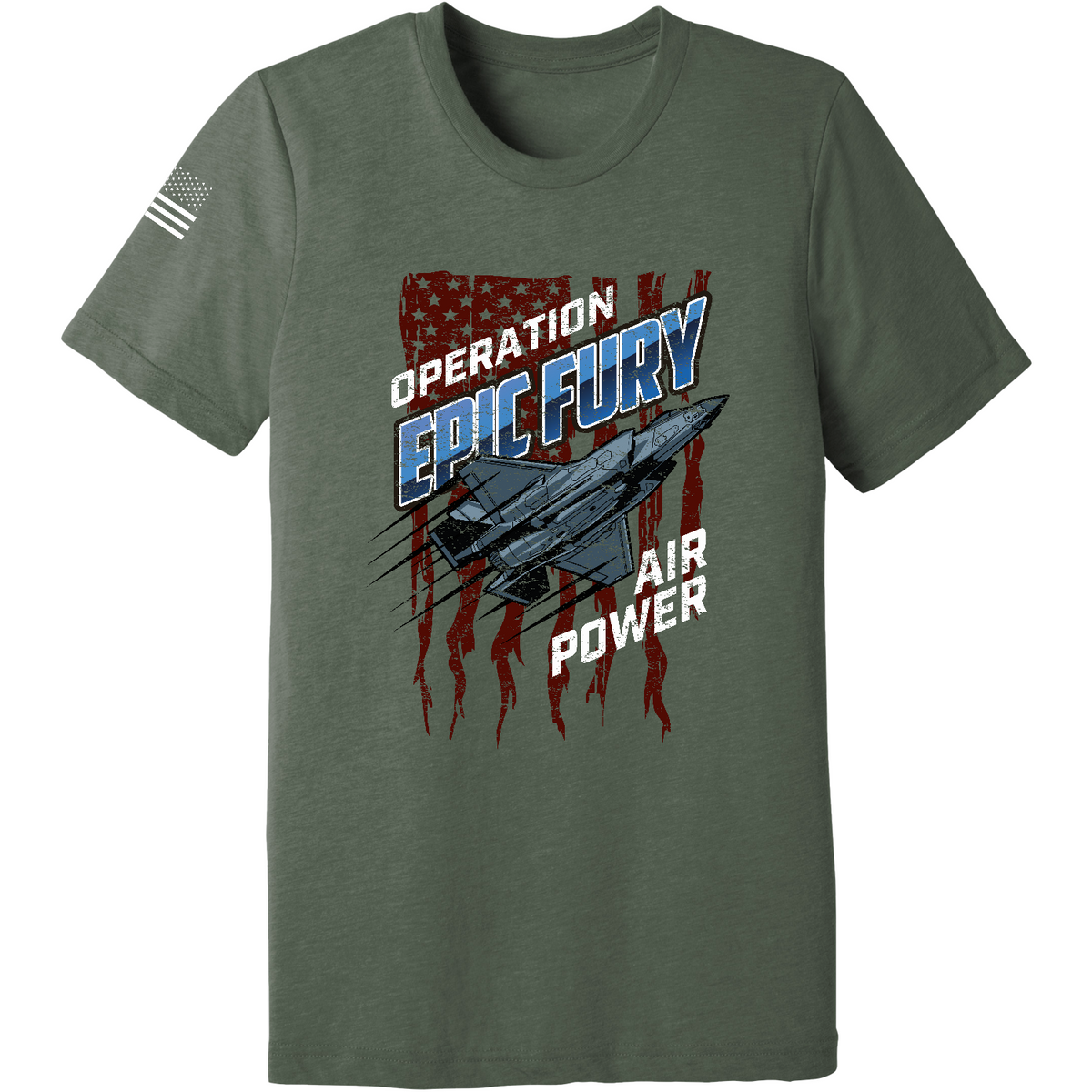 CUSTOM Operation Epic Fury Comfort Unisex Triblend SS Tee - Stealth