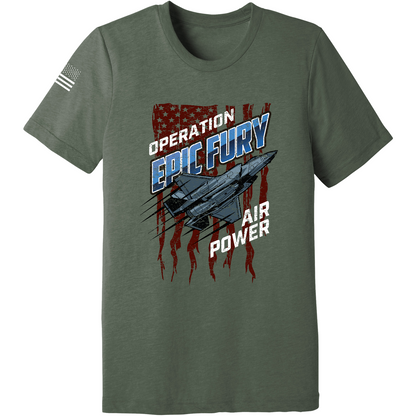 CUSTOM Operation Epic Fury Comfort Unisex Triblend SS Tee - Stealth