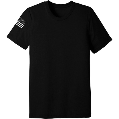 Emblem Basics Comfort Unisex Triblend SS Tee - White Flag