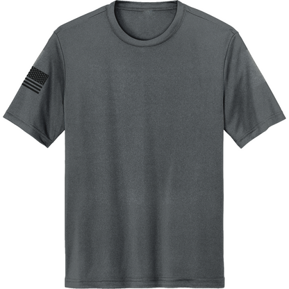 Emblem Basics Hi-Tech SS Performance Tee - Black Flag