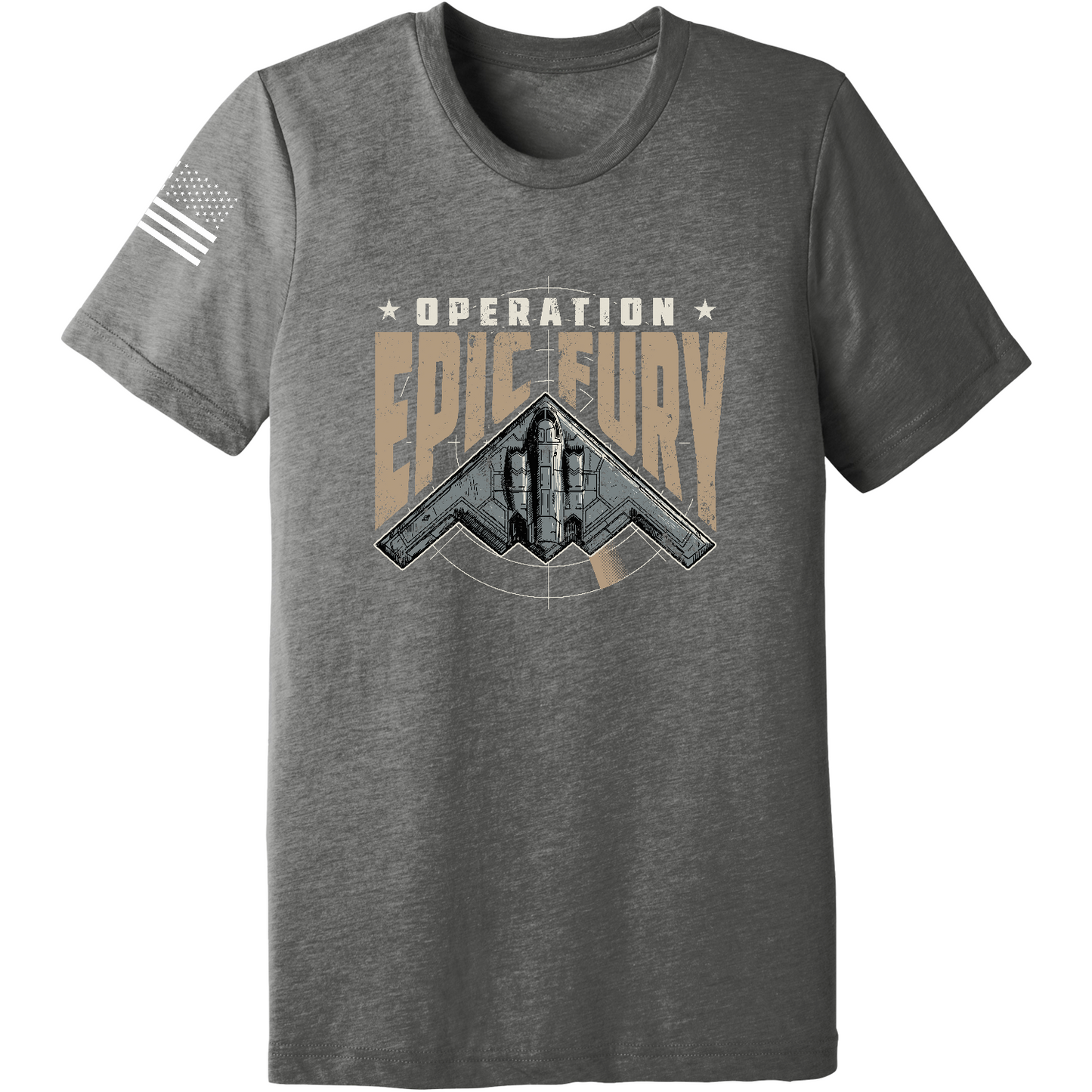 Operation Epic Fury Comfort Unisex Triblend SS Tee - Stealth