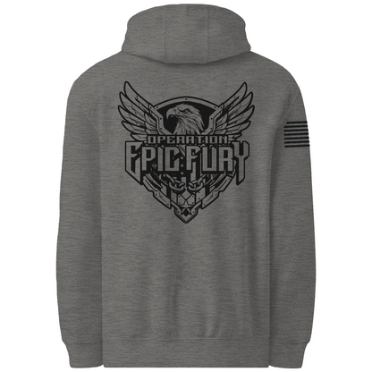 CUSTOM Operation Epic Fury Comfort Unisex Hooded Sweatshirt - Eagle