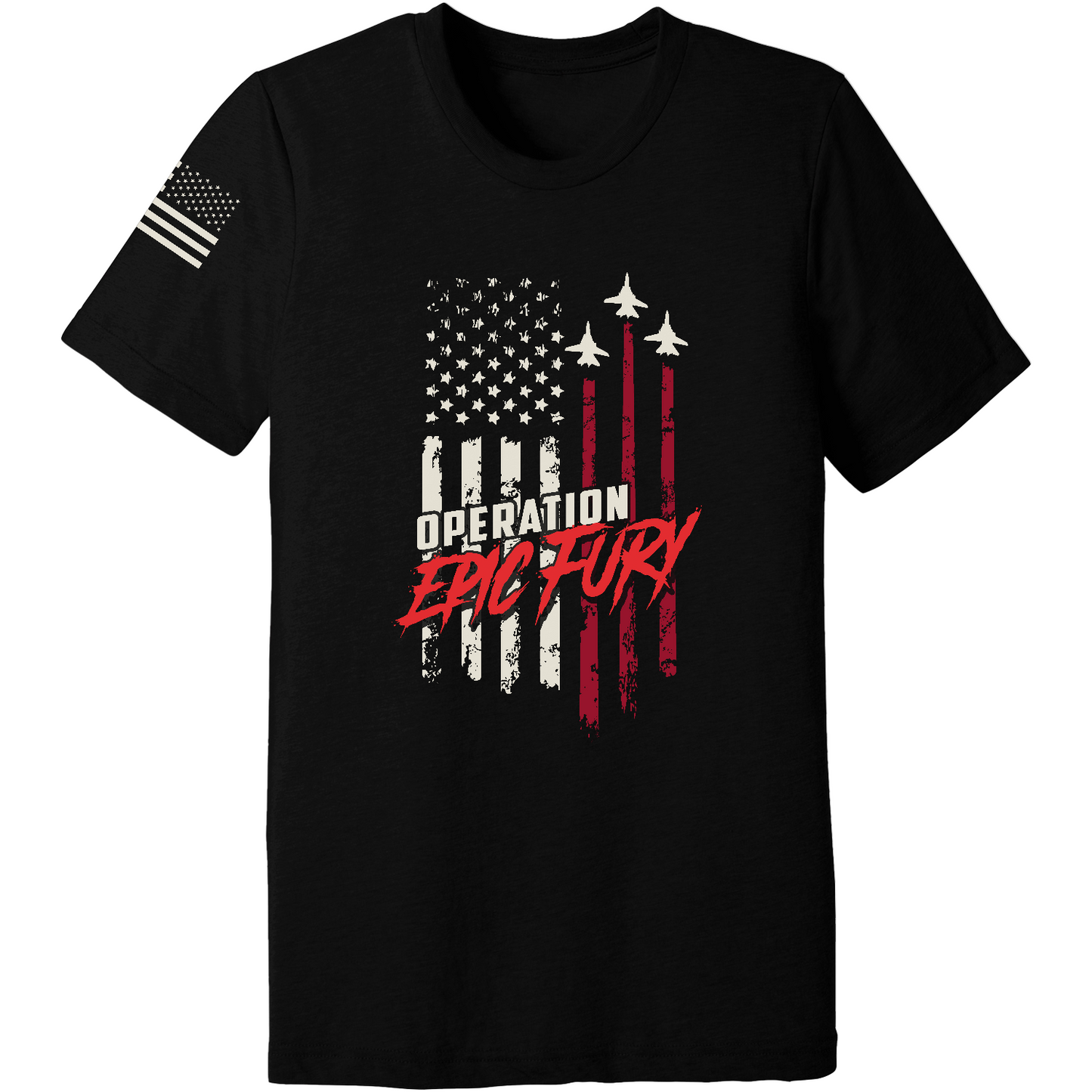 Operation Epic Fury Comfort Unisex Triblend SS Tee - Flag