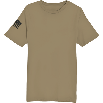 Emblem Basics Comfort Unisex Cotton SS Tee - Black Flag