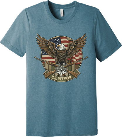 Emblem Comfort Unisex Triblend SS Tee - U.S. Veteran