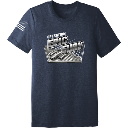 CUSTOM Operation Epic Fury Comfort Unisex Triblend SS Tee - Supersonic