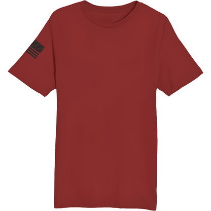 Emblem Basics Comfort Unisex Cotton SS Tee - Black Flag