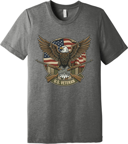 Emblem Comfort Unisex Triblend SS Tee - U.S. Veteran