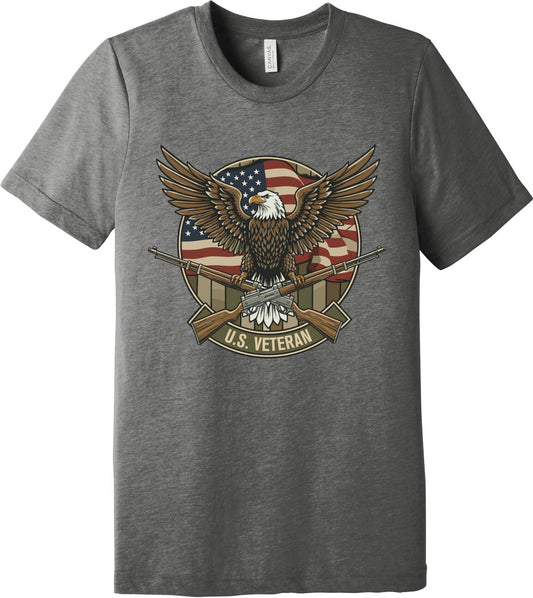 Emblem Comfort Unisex Triblend SS Tee - U.S. Veteran