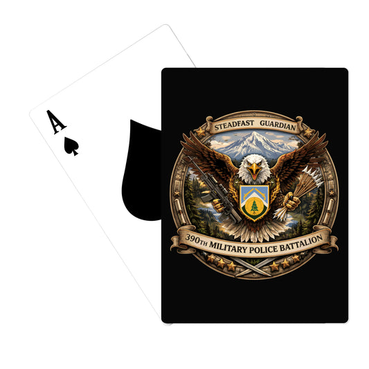 390th MP BN HHD Playing Cards - XkZPXW