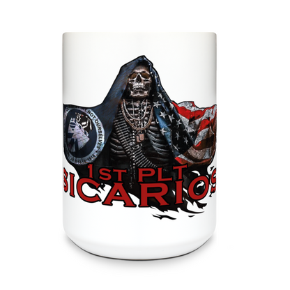 1st Platoon A Co 2-30IN 15 oz White Ceramic Mug - 98MfV3