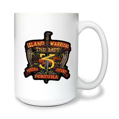 Island Warriors 15 oz White Ceramic Mug - zxUsWR