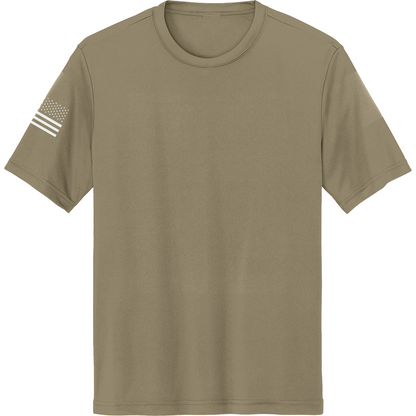 Emblem Basics Hi-Tech SS Performance Tee - White Flag