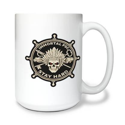 1-16 IN BN 15 oz White Ceramic Mug - FT3ePx