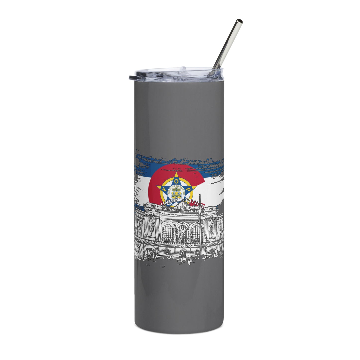 RTD Transit Police Fraternal Order of Police Lodge 72 Stainless Steel Tumbler - kyEK9e