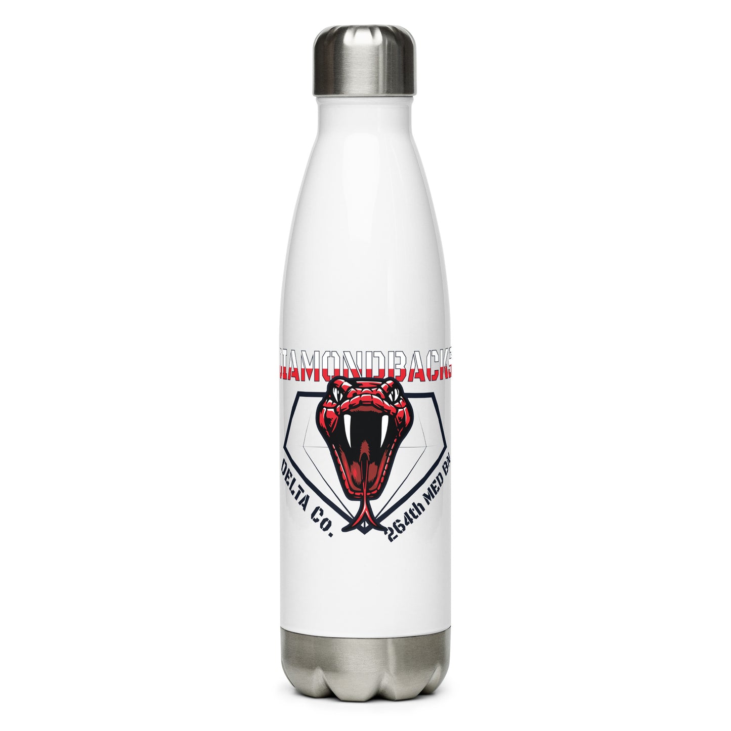 Delta Company, 264th MED BN Rugged Stainless Steel Water Bottle - hTDKC4