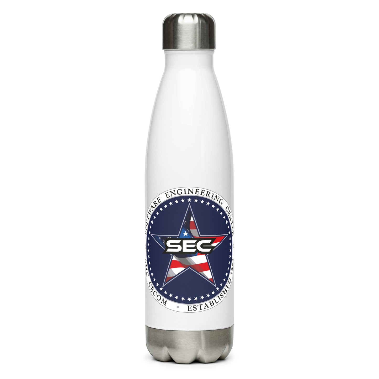 Software Engineering Center Rugged Stainless Steel Water Bottle - X3BjHq
