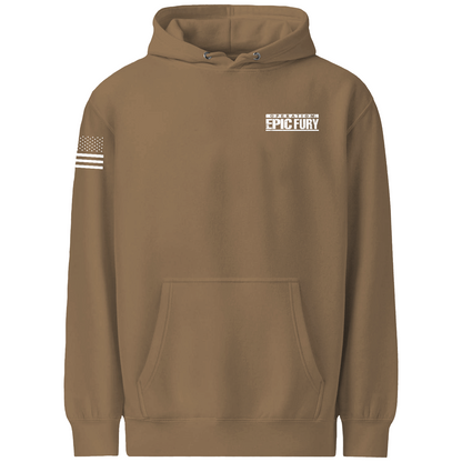 Operation Epic Fury Comfort Unisex Hooded Sweatshirt - Supersonic