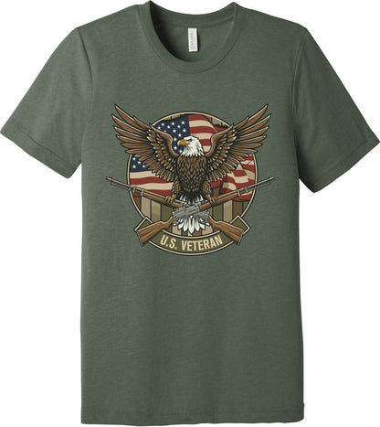 Emblem Comfort Unisex Triblend SS Tee - U.S. Veteran