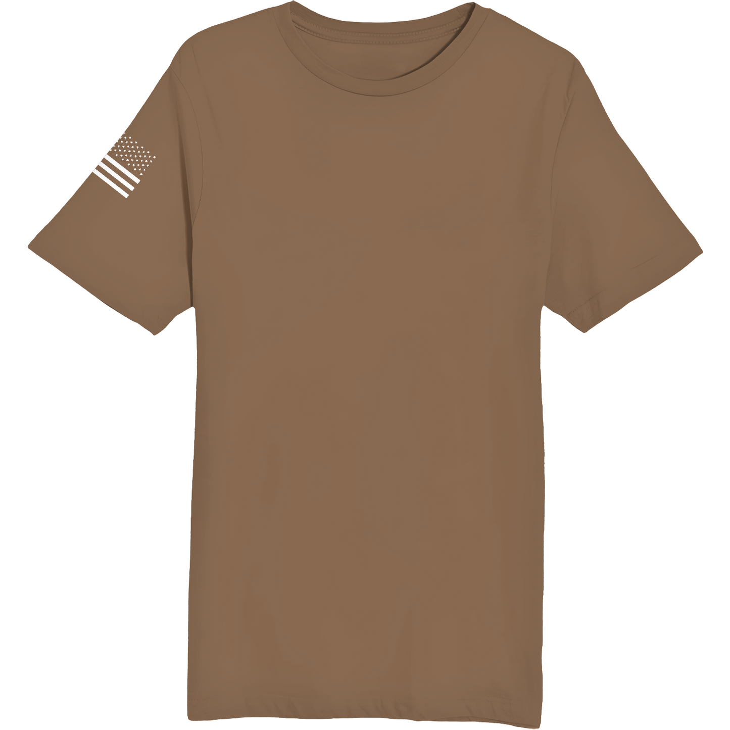 Emblem Basics Comfort Unisex Cotton SS Tee - White Flag