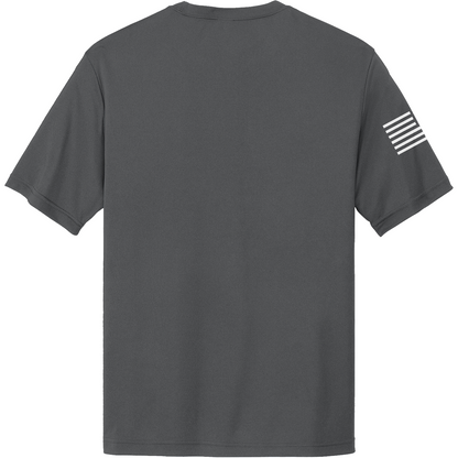 Emblem Basics Hi-Tech SS Performance Tee - White Flag