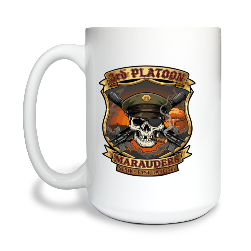 3rd Platoon MARAUDERS  15 oz White Ceramic Mug - jyFhcW