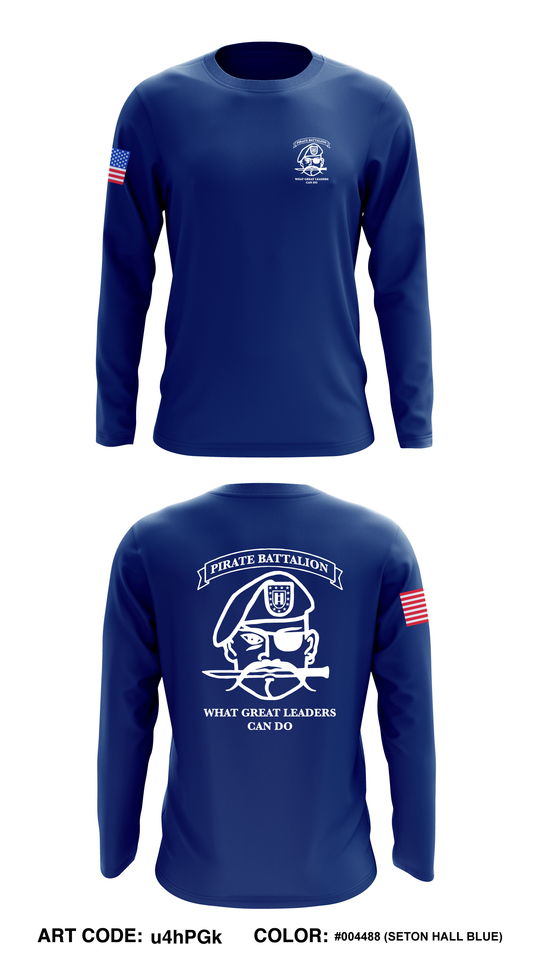 Seton Hall University Army ROTC - Pirate Battalion Core Men's LS Performance Tee - u4hPGk