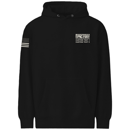 CUSTOM Operation Epic Fury Comfort Unisex Hooded Sweatshirt - Stealth