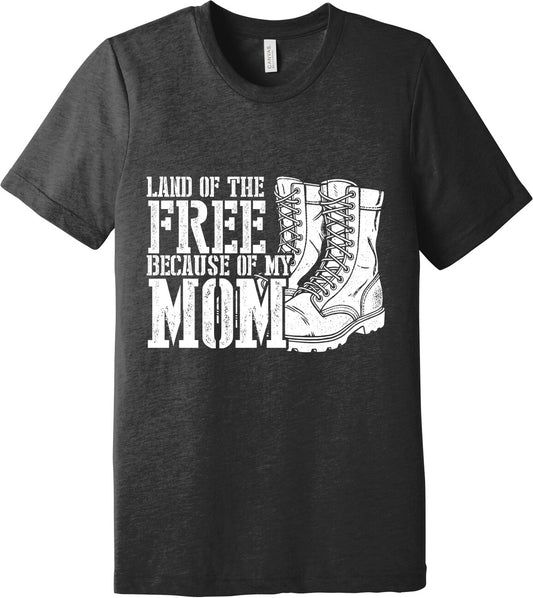 Emblem Comfort Unisex Triblend SS Tee - Because of Mom