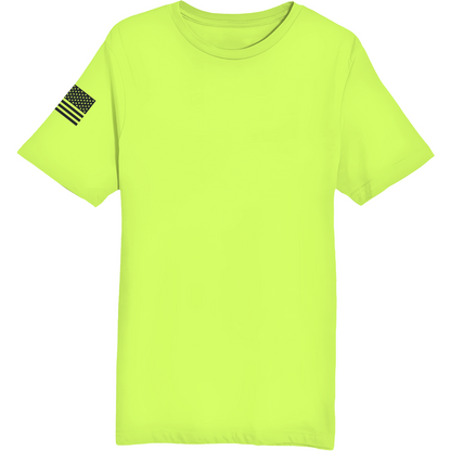 Emblem Basics Comfort Unisex Cotton SS Tee - Black Flag