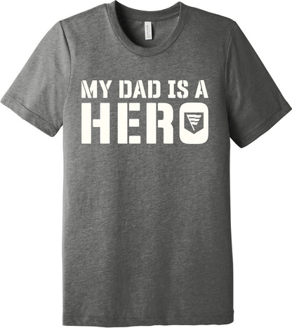 Emblem Comfort Unisex Triblend SS Tee - My Dad is a Hero